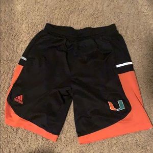 University Miami athletic shorts!!!